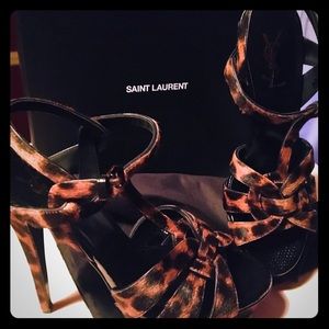 Opyum Leopard Calf Hair YSL SANDAL